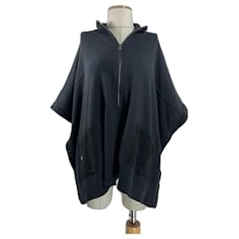 Poncho Cardigan Repeat Luxury Noir Cachemire Laine - Autre Marque