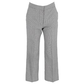 Stella Mc Cartney Stella McCartney Pantalon à Carreaux Pied-de-Poule en Laine Multicolore