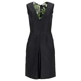 Vestido sin mangas con cuello en V Emilio Pucci en poliéster negro