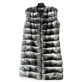 Autre Marque Chaleco de chinchilla PT Furs Gris