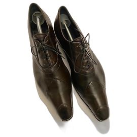 Francesco Smalto, Molto rara brogue da collezione in pelle marrone nocciola