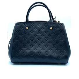 louis vuitton montaigne stampa in pelle nera