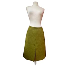 Falda midi verde Soeur de poliéster