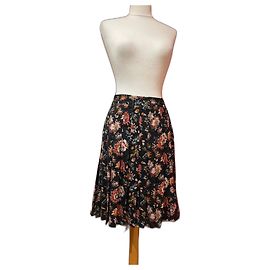 Gonna plissettata Soeur fiori multicolore nero poliestere