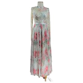 Needle & Thread Kleid mit floralen Pailletten