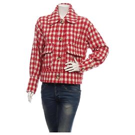 Autre Marque Chaqueta Vichy NEO NOIR Burdeos Blanco Lana L