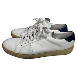 Sneakers Saint Laurent in pelle bianca