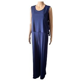 Mono sin mangas de pernera ancha Michael Kors Azul