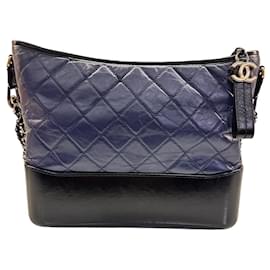 Chanel borsa GABRIELLE in pelle blu navy