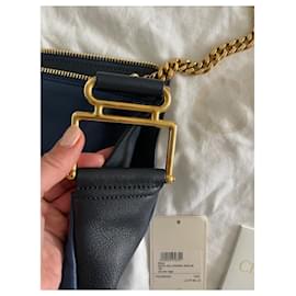 Borsa a mano Chloé Vanessa in pelle blu navy