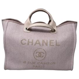 Borsa Deauville Chanel in tessuto rosa