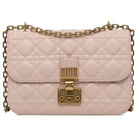 Borsa a tracolla Dior Rosa Cannage Dioraddict
