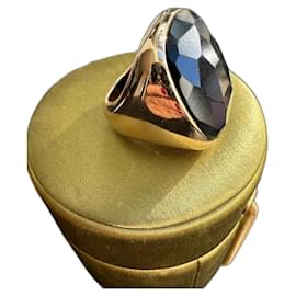 Anello Pomellato Victoria Oro Rosa e Giaietto Nero