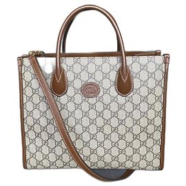 Borsa tote Gucci GG Supreme marrone
