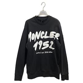 Moncler 1952 Rundhalspullover Schwarz Baumwolle