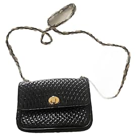 Borsa a tracolla Bally MatelasséChain nera in vernice