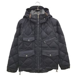 Moncler Harry Giubbotto Navy Blue Wool Jacket