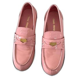 Mocassini Miu Miu in pelle rosa