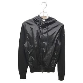 Cardigan Moncler Nero Lana Nylon