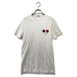 T-shirt Moncler bianca in cotone