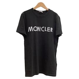 T-shirt Moncler nera in cotone