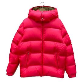 Giacca Moncler Genius Nceladus Rosa in Nylon e Cotone