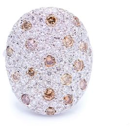 Autre Marque RING AUS WEISSGOLD UND DIAMANTEN
