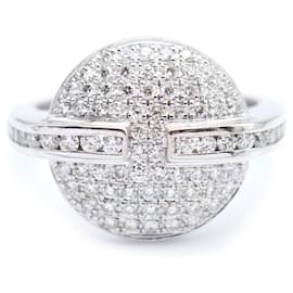Weißgoldring mit Diamanten - Autre Marque
