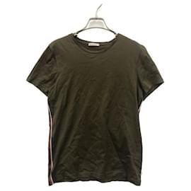 T-shirt Moncler in cotone verde oliva XS
