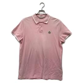 Polo Moncler Rosa in Cotone