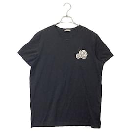 Camicia Moncler Nera in Cotone a Maniche Corte