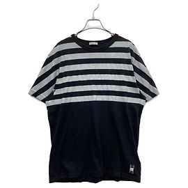 T-shirt Moncler Maglia Nera Grigia Cotone M