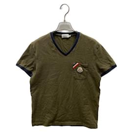 T-shirt Moncler con tasca applicata Verde Oliva Cotone M
