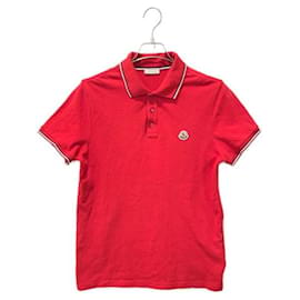Polo Moncler Rossa in Cotone M