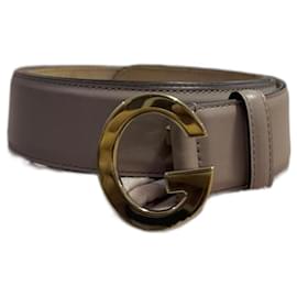 Gucci G Gürtel aus rosa Leder