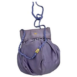 Borsa a tracolla da sera Gucci Anni 50 in raso lilla