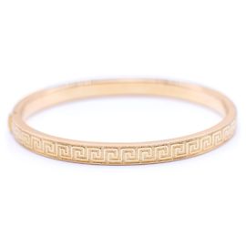 Autre Marque Bracciale rigido in oro stile greco