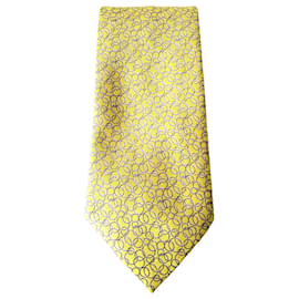Hermès Silk Tie Yellow