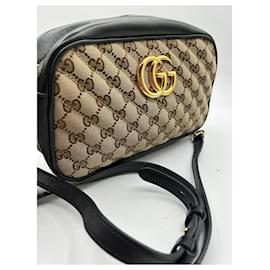 Bolso de mano Gucci Marmont Puerto Banus de piel marrón claro