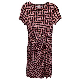 Diane Von Furstenberg Vestido cruzado estampado en seda multicolor