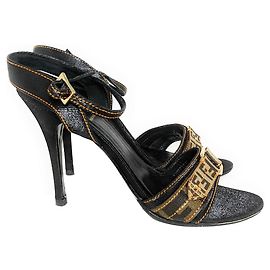 Décolleté Fendi in pelle marrone 7 cm