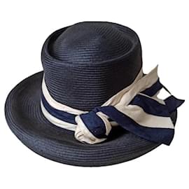 Strohhut von Rachel Trevor Morgan Marineblau - Autre Marque
