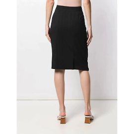 Salvatore Ferragamo Falda de lana negra