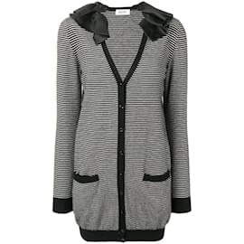 Cardigan in lana a righe Moschino
