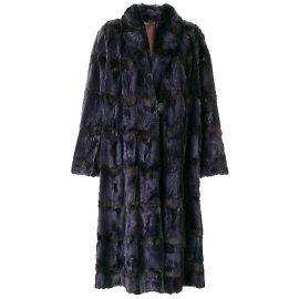 Fendi Lila Fuchspelzmantel