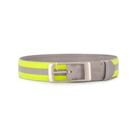 Cintura Issey Miyake in pelle grigia