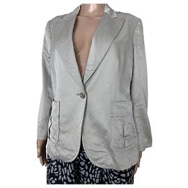 Burberry London Blazer silber Damen