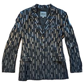 Giacca Blazer Versace Jeans Couture Nero Argento