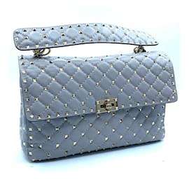 Sac à main Valentino Garavani Puerto Banus en cuir gris