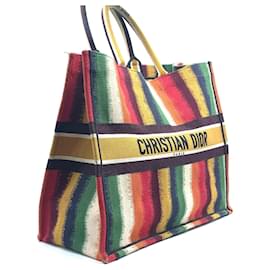 Christian Dior Tote Book Multicolore Cotton